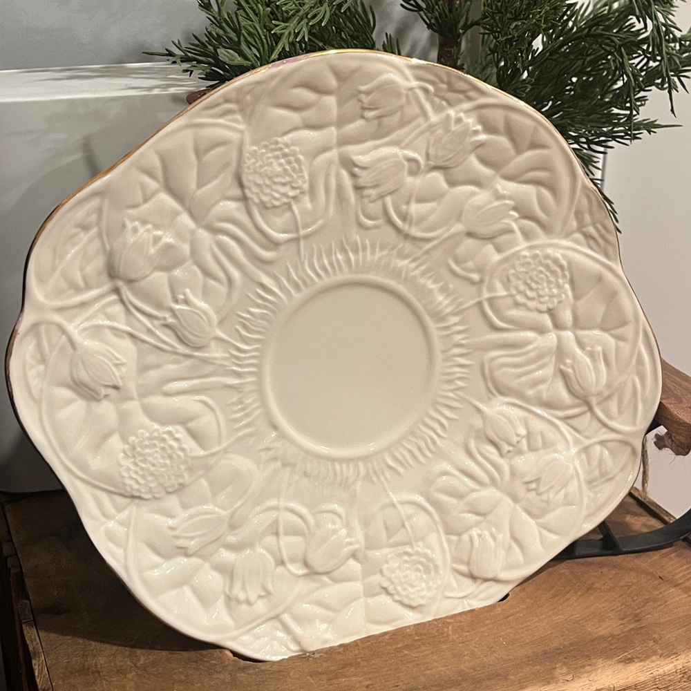 Belleek Pottery "Serenity" Pattern Bread Plate